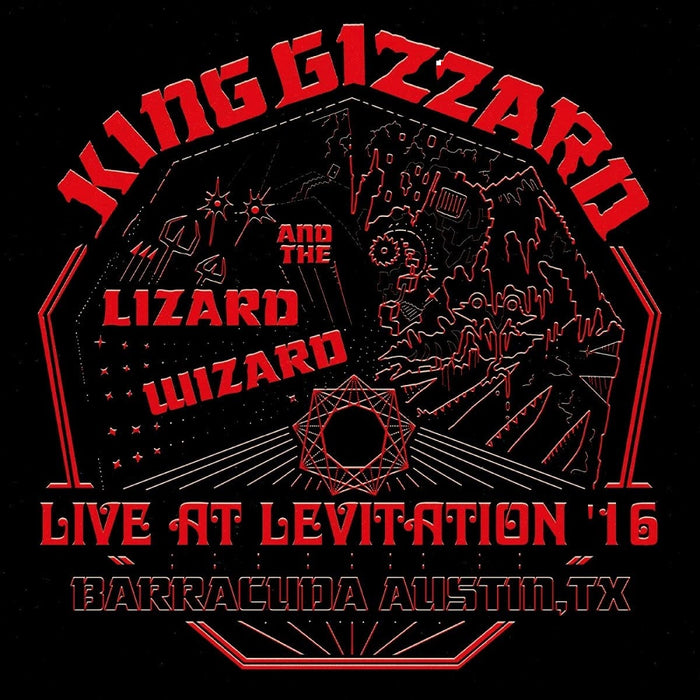 King Gizzard & The Lizard  Wizard Live At Levitation 16 Vinyl LP Red 2022