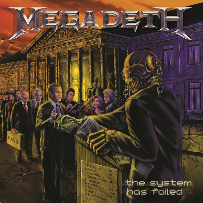 MEGADETH THE SYSTEM HAS FAILED LP VINYL 33RPM NEW