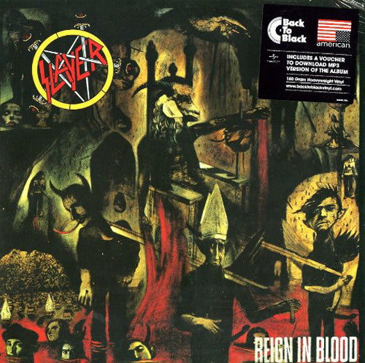 SLAYER REIGN IN BLOOD LP VINYL NEW 2014 33RPM