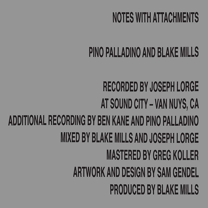 Pino Palladino & Blake Mills Notes With Attachments Vinyl LP 2021