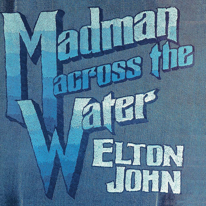 Elton John Madman Across The Water Vinyl LP Indies White & Blue Colour 2022