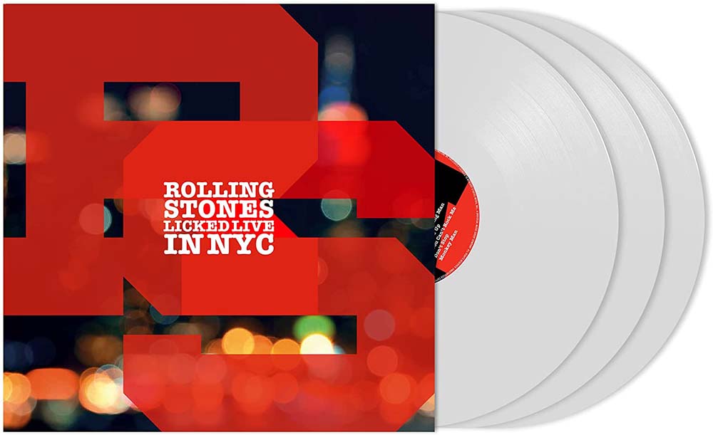 Rolling Stones Licked Live In NYC Vinyl LP White Colour 2022