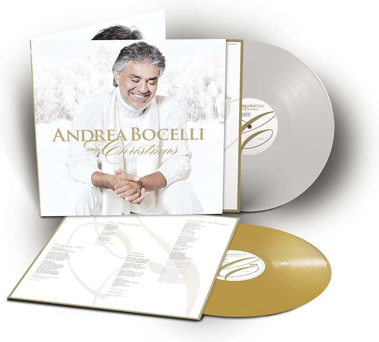 Andrea Bocelli My Christmas Vinyl LP Deluxe White & Gold Colour 2022