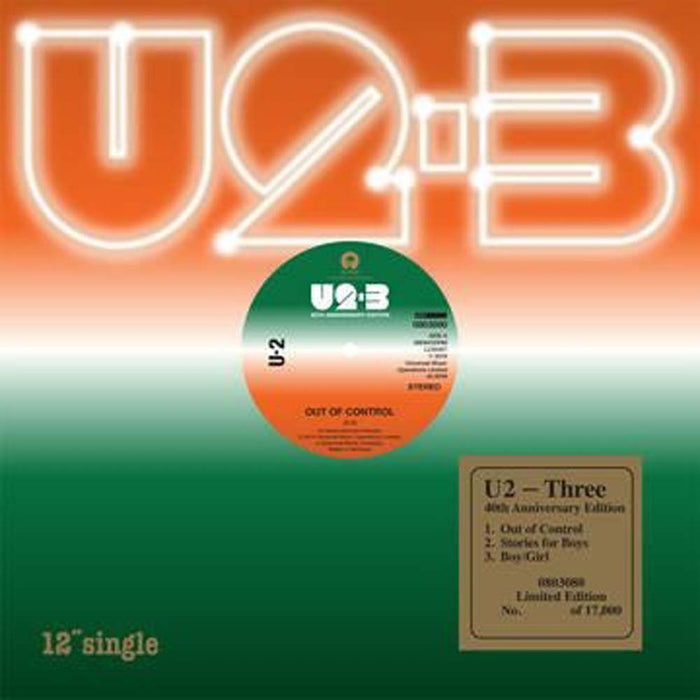 U2 - Three Vinyl 12" Single Black Friday 2019