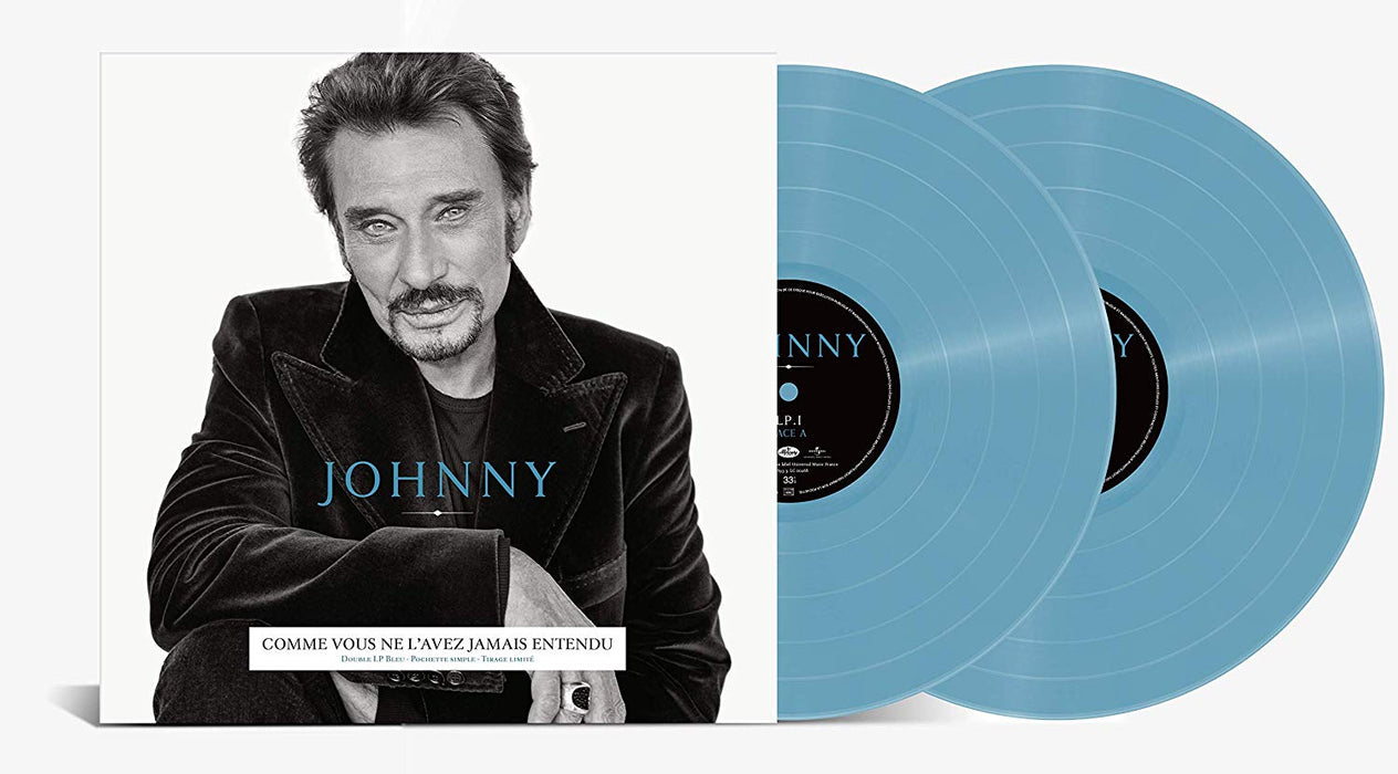 Johnny Hallyday Johnny Vinyl LP Blue Colour 2019