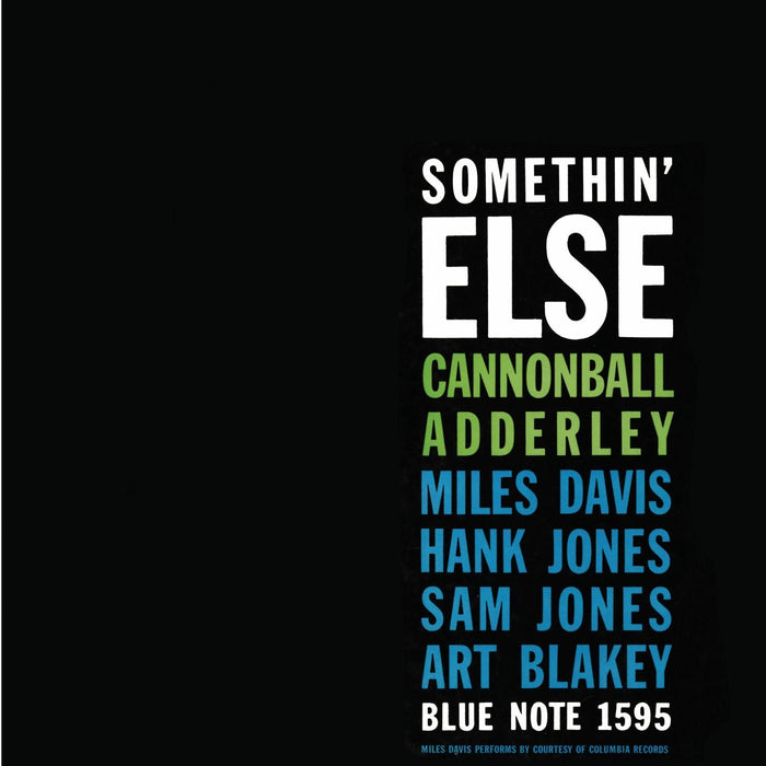 CANNONBALL ADDERLEY SOMETHIN ELSE LP VINYL 33RPM NEW