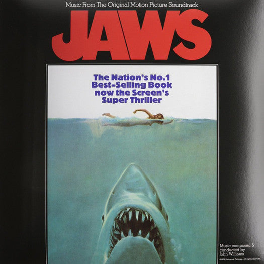 JAWS SOUNDTRACK JOHN WILLIAMS LP VINYL NEW 2015 REISSUE