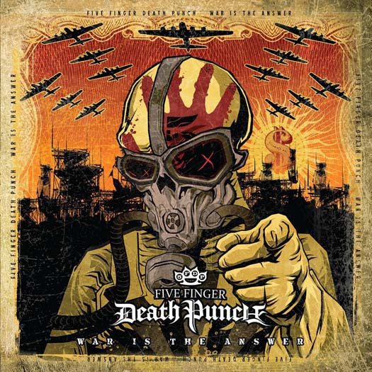 FIVE FINGER DEATH PUNCH WAR IS THE ANSWER BEER COLOURED LP VINYL NEW