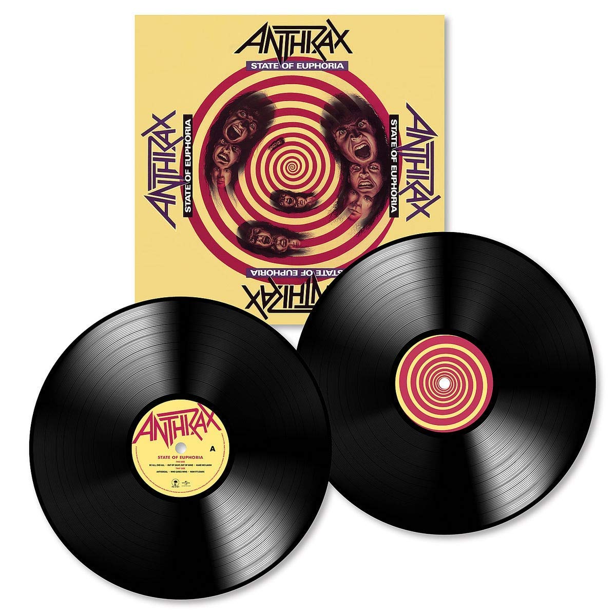 Anthrax State of Euphoria Double Vinyl LP New 2018 — Assai Records