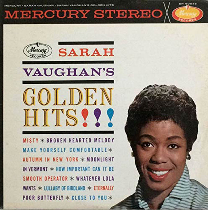 Sarah Vaughan Golden Hits Gold Vinyl LP New 2019