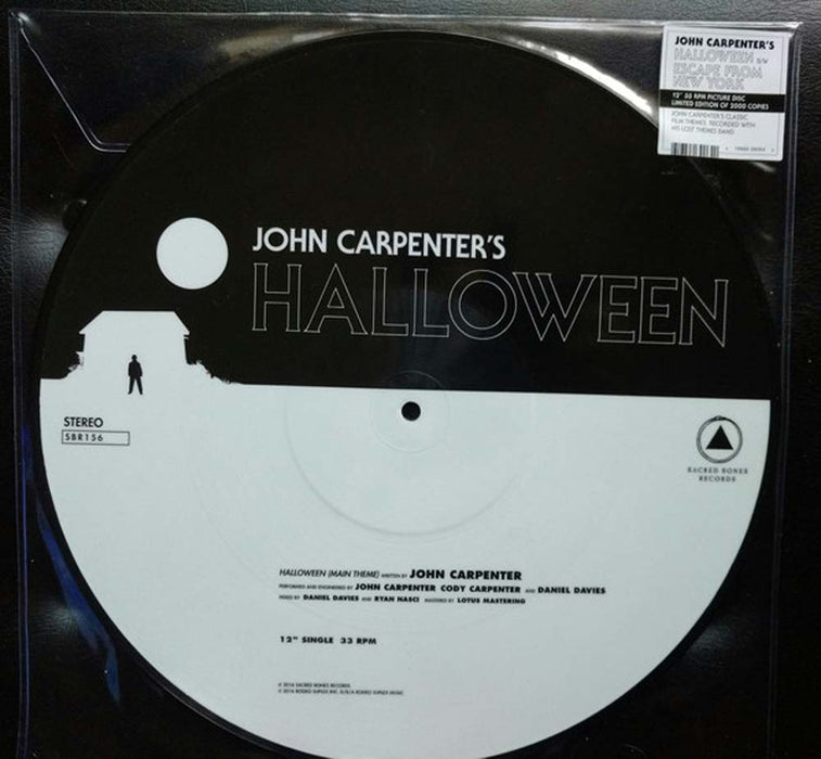 JOHN CARPENTER Halloween Escape New York 12" Vinyl Single Picture Disc NEW