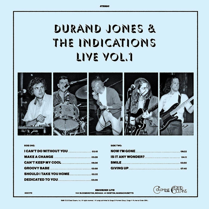 Durand Jones & The Indications Live Vol 1 Vinyl LP New 2018