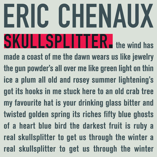 ERIC CHENAUX SKULLSPLITTER LP VINYL AND DOWNLOAD NEW (US) 33RPM