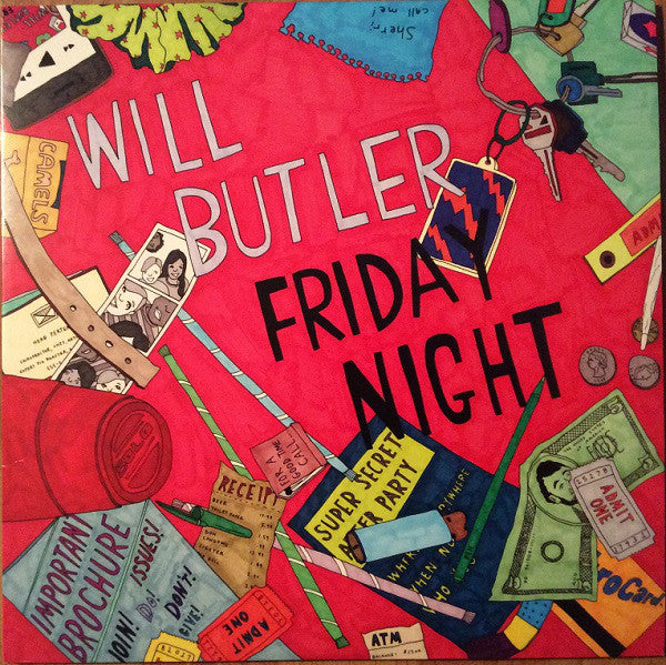 Will Butler Friday Night (Live Album) Vinyl LP 2016