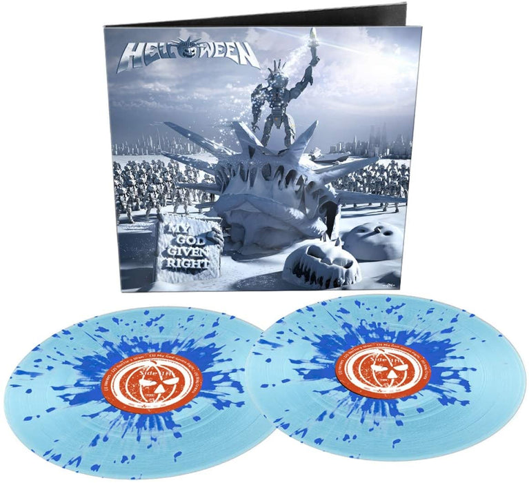 Helloween My GodGiven Right Vinyl LP Blue Splatter 2021