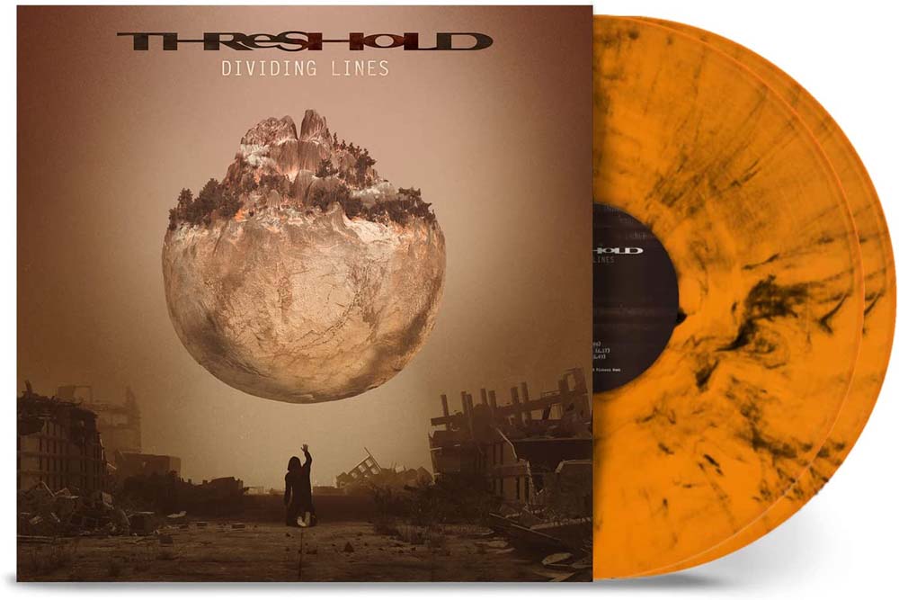 Threshold Dividing Lines Vinyl LP Orange & Black Marble Colour 2023