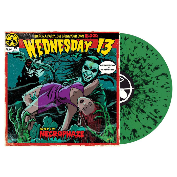 Wednesday 13 Necrophaze Green/Black Splatter Vinyl LP LP New 2019