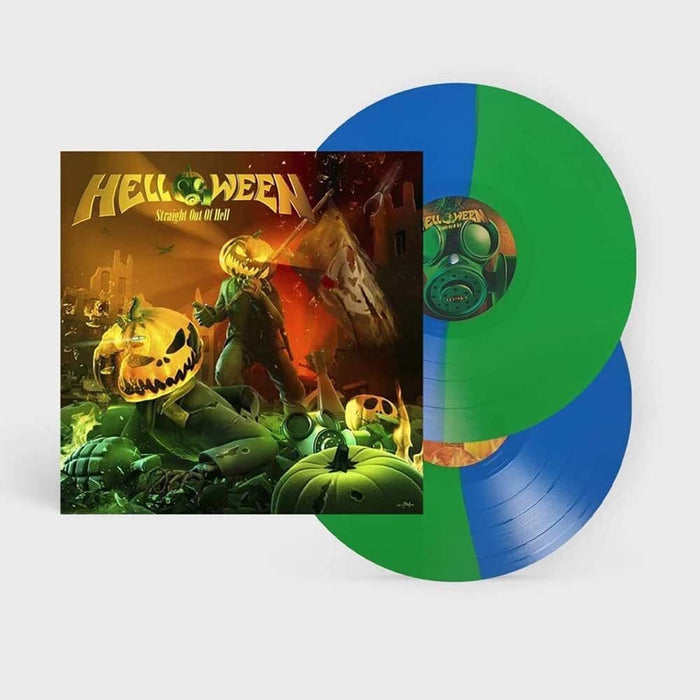 Helloween Straight Out Of Hell Vinyl LP Light Green/Ocean Blue Bi-Colour 2022