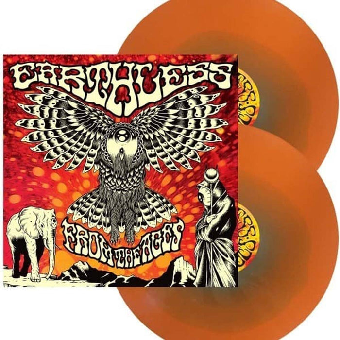 Earthless From The Ages Vinyl LP Cyan Blue In Orange Crush Colour 2022