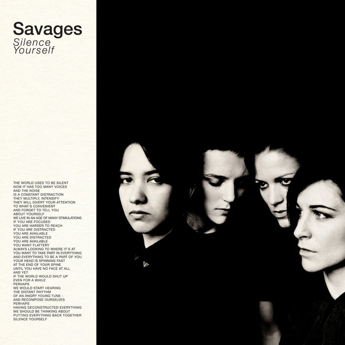 Savages Silence Yourself Vinyl LP 2013