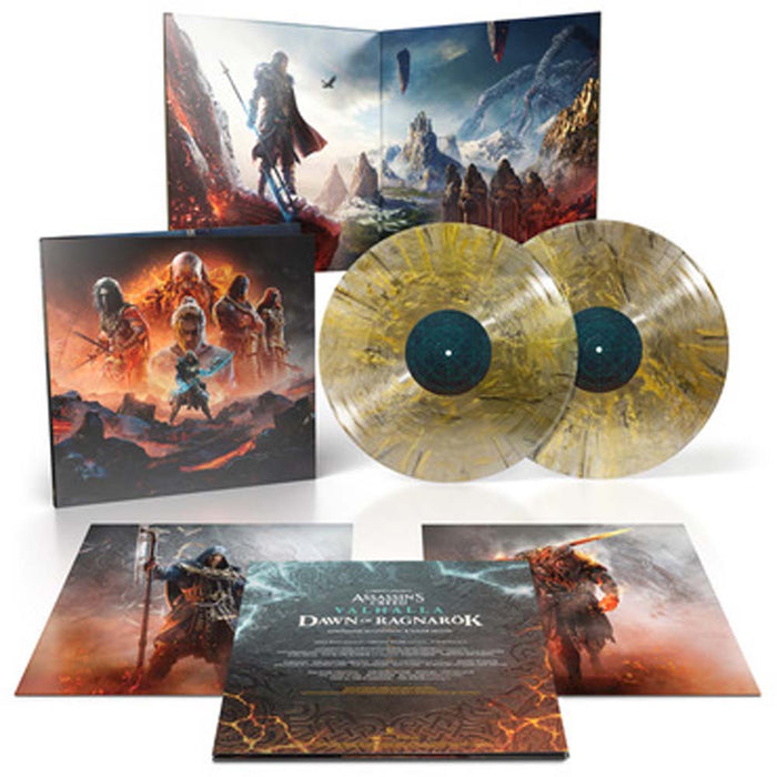 Stephanie Economou & Einar Selvik Assassin's Creed Valhalla: Dawn Of Ragnarok Vinyl LP Gold & Yellow Splatter Colour 2022