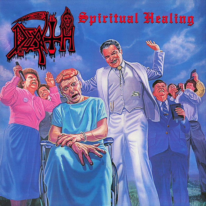 Death - Spiritual Healing Vinyl LP Cyan Blue Pinwheels 2020