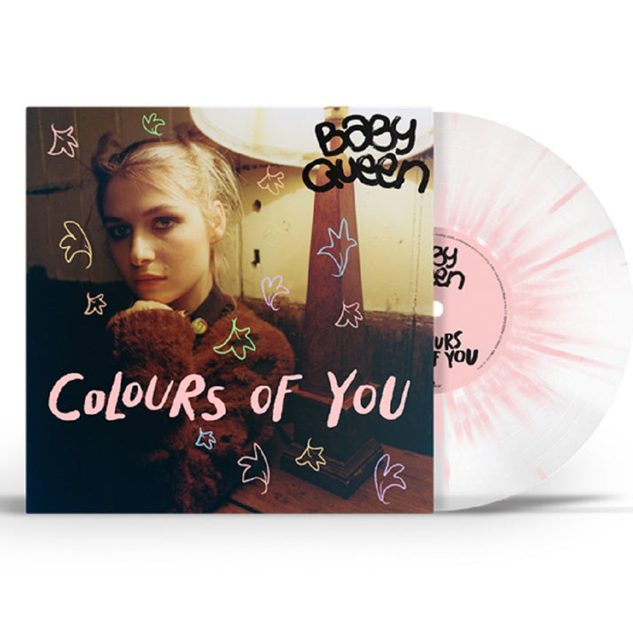 Baby Queen Colours Of You / Lazy (the piano version) Vinyl 7" Clear and Pink Splatter RSD 2023