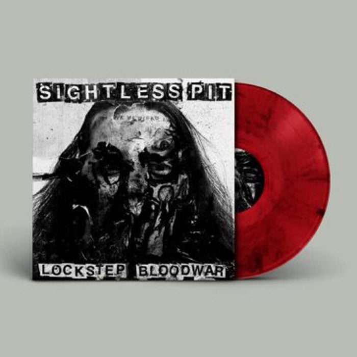 Sightless Pit Lockstep Bloodwar Vinyl LP Indies Translucent Red W/Black Swirl 2023