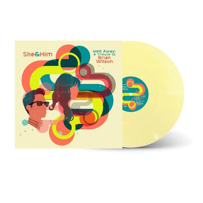 She & Him Melt Away: A Tribute to Brian Wilson Vinyl LP Indies Yellow Colour 2022