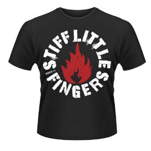 STIFF LITTLE FINGERS PUNK MENS LARGE T SHIRT NEW OFFICIAL BLACK