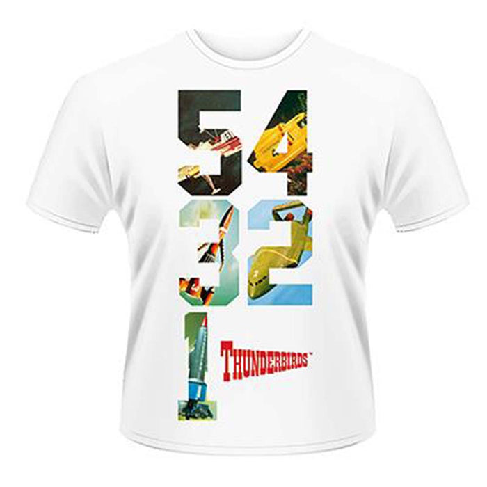 THUNDERBIRDS 54321 T SHIRT MENS MEDIUM NEW OFFICIAL