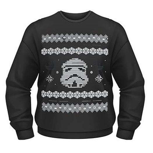 STAR WARS CHRISTMAS JUMPER STORMTROOPER MENS SWEATSHIRT MEDIUM NEW OFFICIAL