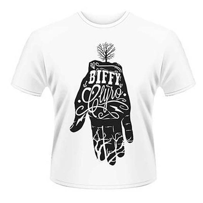 BIFFY CLYRO WHITE HAND MENS SMALL T SHIRT NEW OFFICIAL WHITE