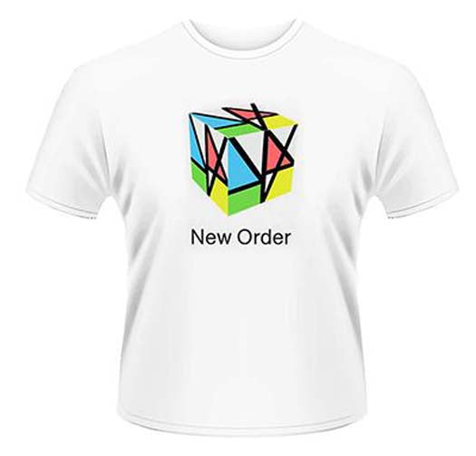 NEW ORDER RUBIX MENS XL T SHIRT NEW OFFICIAL WHITE