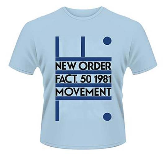 NEW ORDER MOVEMENT MENS X-Large T SHIRT NEW OFFICIAL BLUE