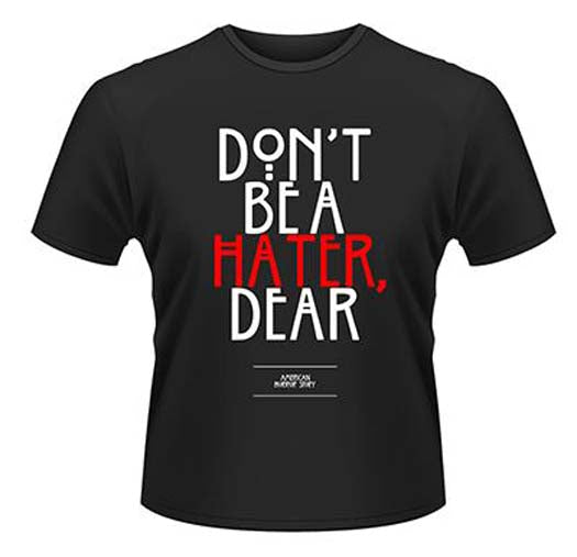 AMERICAN HORROR STORY HATER MENS SMALL T SHIRT NEW OFFICIAL BLACK