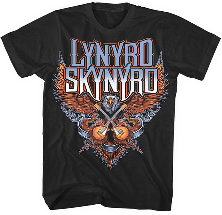 LYNYRD SKYNYRD Crossed Guitars MENS Black XXXL T-Shirt NEW