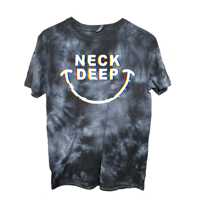 NECK DEEP Hazy Smile MENS Grey Feather Wash XL T-Shirt NEW