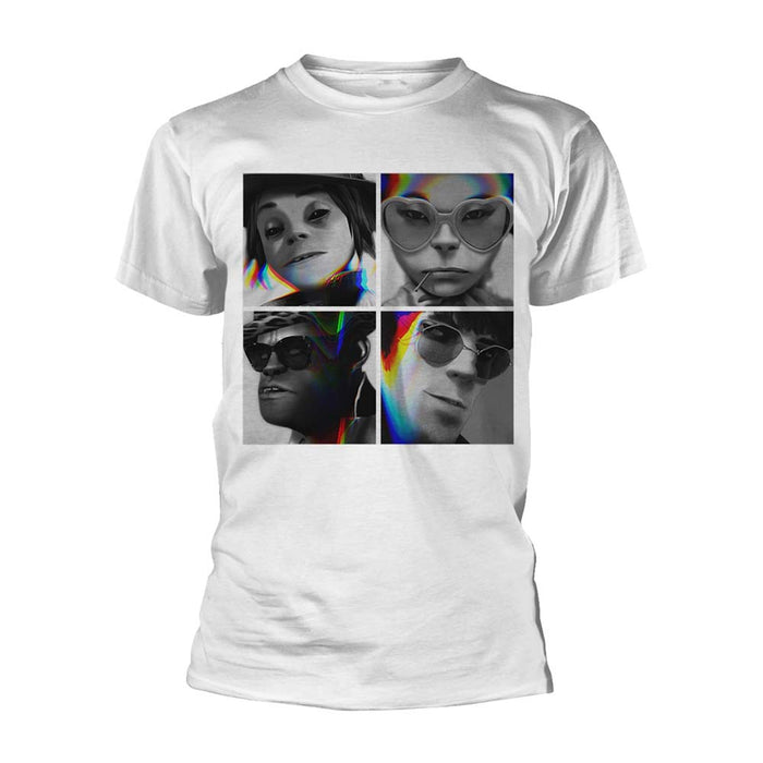 GORILLAZ Glitch Humanz MENS White size SMALL T-Shirt NEW