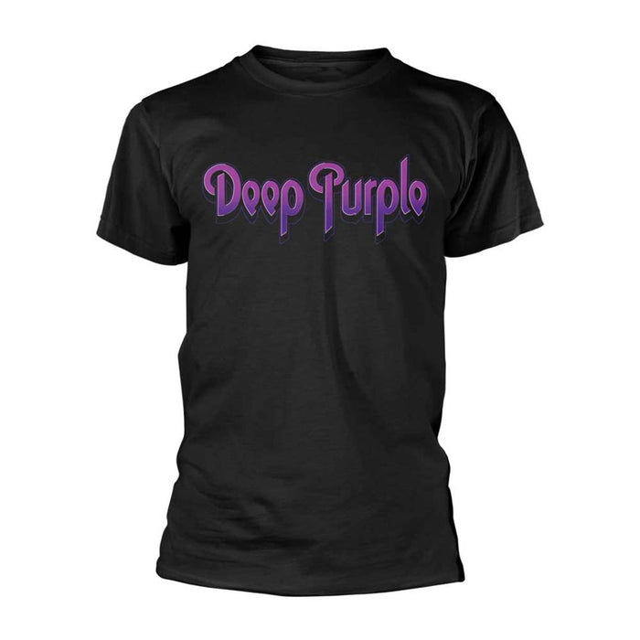 DEEP PURPLE Logo MENS Black LARGE T-Shirt NEW