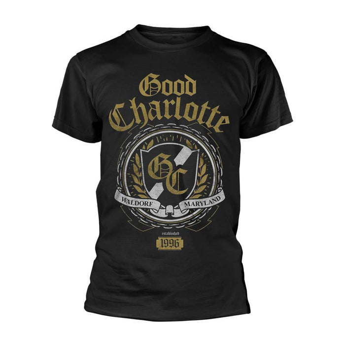 GOOD CHARLOTTE Crest MENS Black LARGE T-Shirt NEW