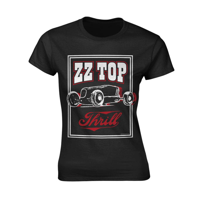 ZZ TOP Thrill WOMENS Black MEDIUM T-Shirt NEW