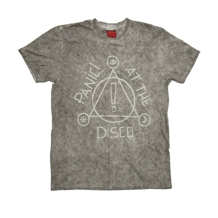 PANIC! AT THE DISCO Icons MENS Grey Speckle Wash SMALL T-Shirt NEU