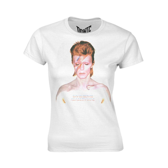 DAVID BOWIE Aladdin Sane WOMENS White XXL T-Shirt NEW