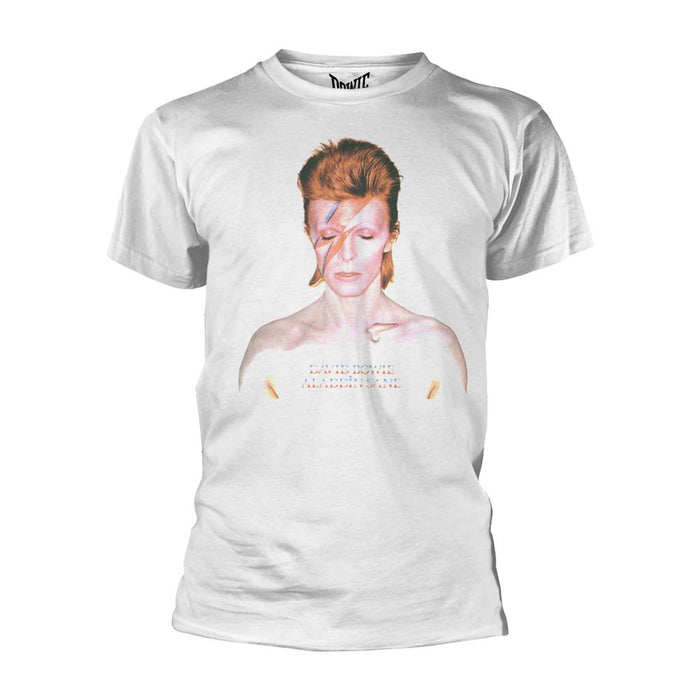 DAVID BOWIE Aladdin Sane MENS White SMALL T-Shirt NEW