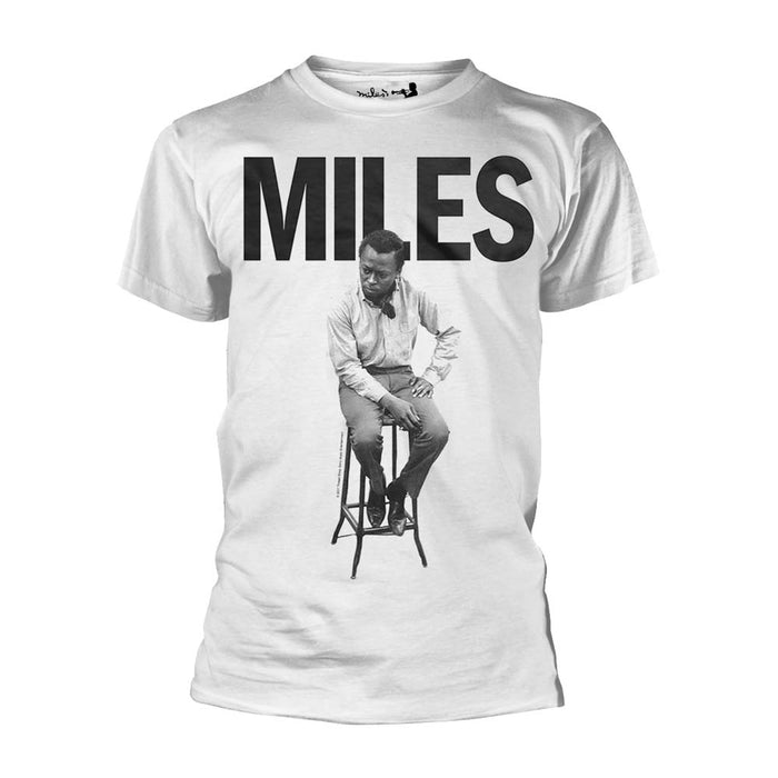 MILES DAVIS Stool MENS White LARGE T-Shirt NEW
