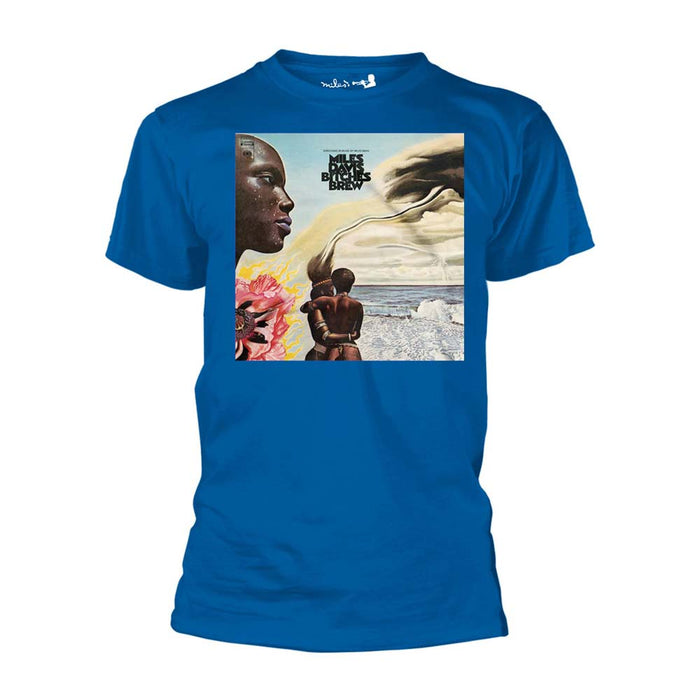 MILES DAVIS Bitches Brew MENS Blue MEDIUM T-Shirt NEW