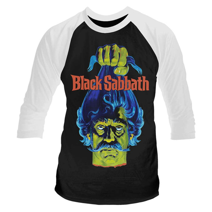 BLACK SABBATH Plan 9 Head MENS Black SMALL Baseball T-Shirt NEW