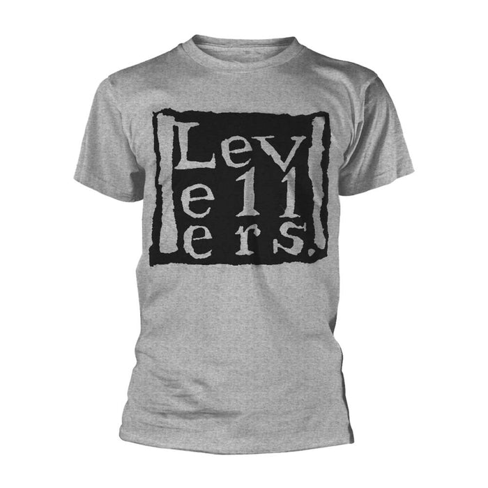 LEVELLERS Logo MENS Grey SMALL T-Shirt NEW