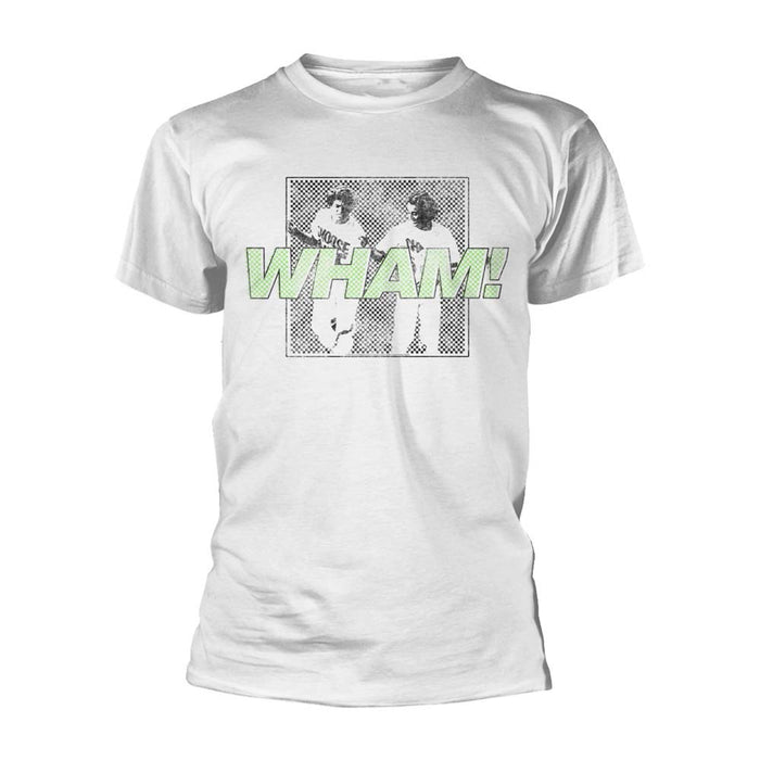 WHAM! Checkered MENS White MEDIUM T-Shirt NEW